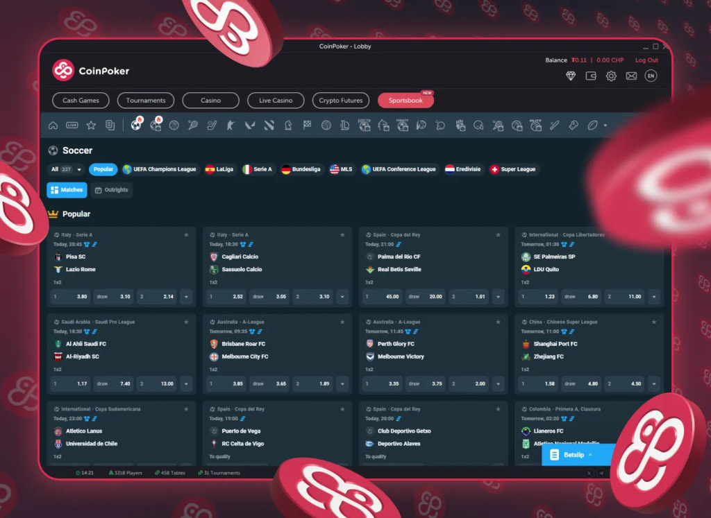 Crypto Sports Betting – CoinPoker Casino Sports Betting