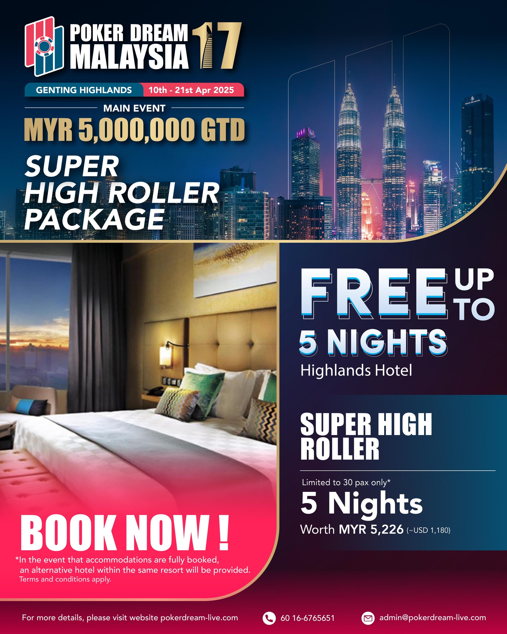 Poker Dream 17 Super High Roller Package
