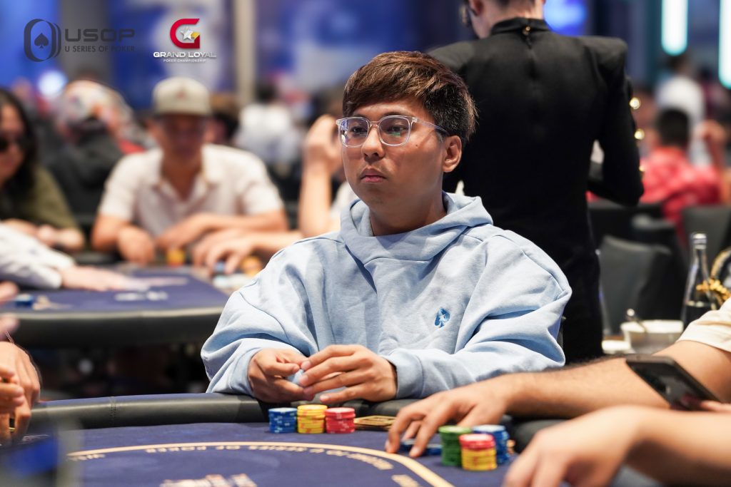 Day 1B Chip Leader Khant Naing