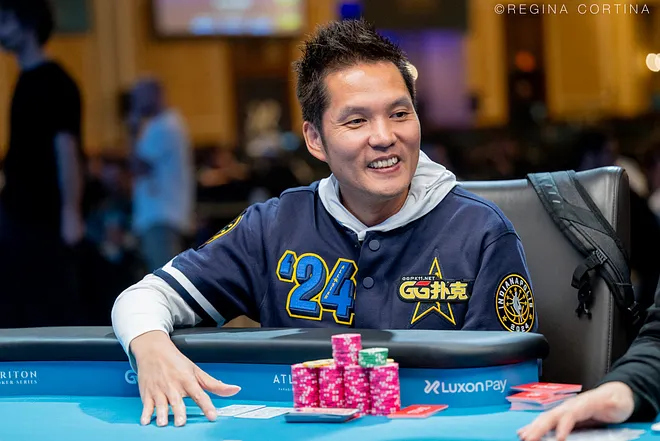 Ren Lin aka Tony Lin at WSOP Paradise - Photo by Pokernews/Regina Cortina