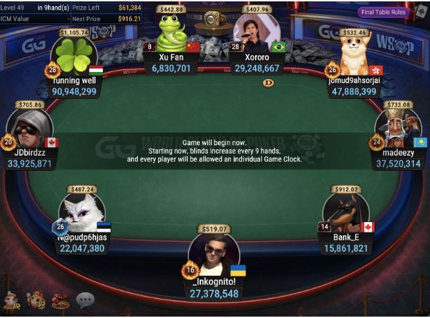 WSOP Super Circuit Online Series RING #17: $52.50 Ultra Deepstack Bounty Turbo final table