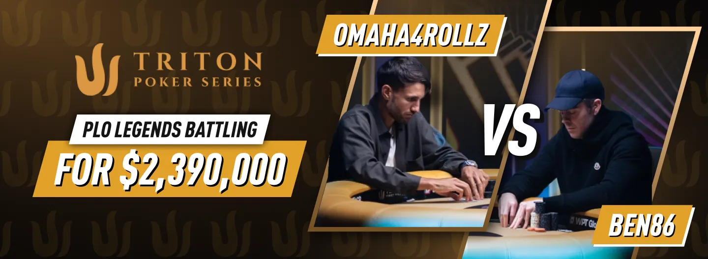 PLO Legends Battling for $2,390,000 omaha4rollz vs Ben86