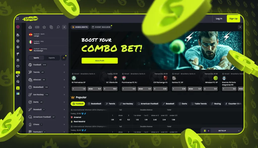 Starzino Casino - Bitcoin Sportsbetting