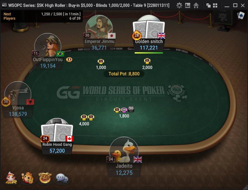WSOPC Series: $5K High Roller