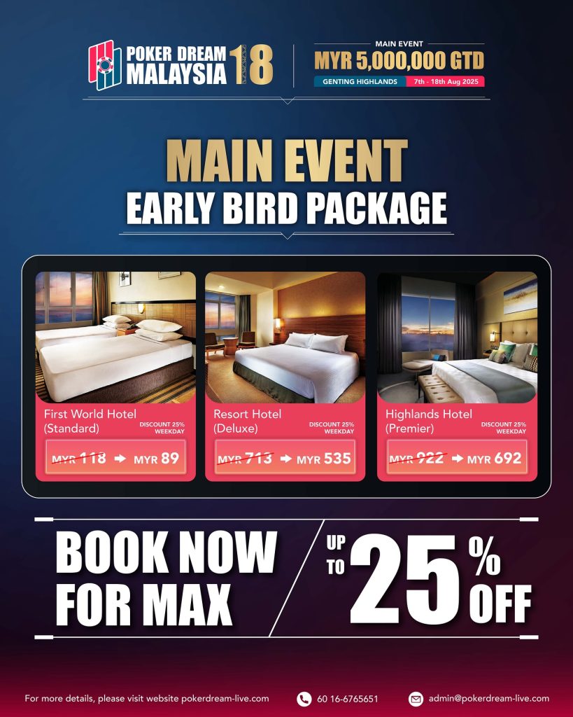 Main Event Early Bird Package