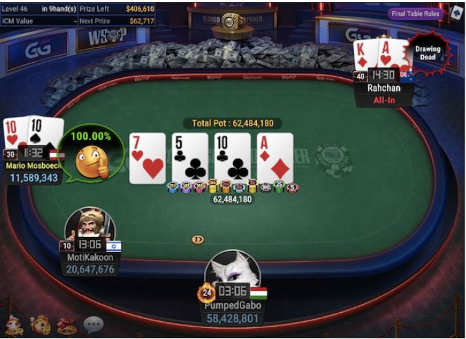WSOP Super Circuit Online Series RING #3: $400 DOUBLE STACK MILLION