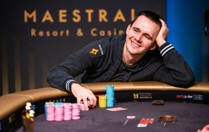 Runner-up finisher Mikita Badziakouski. Credit: Triton Poker