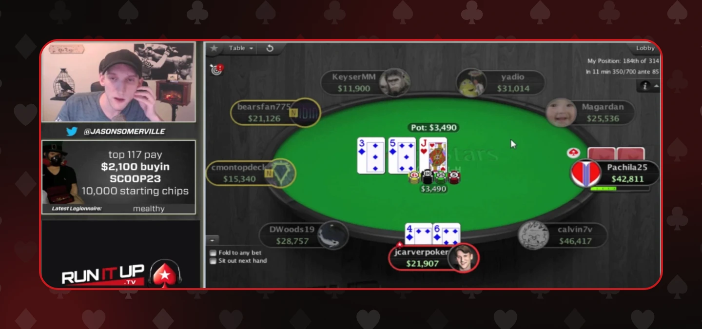 Jason Somerville could play live poker while explaining what he was seeing at the table.