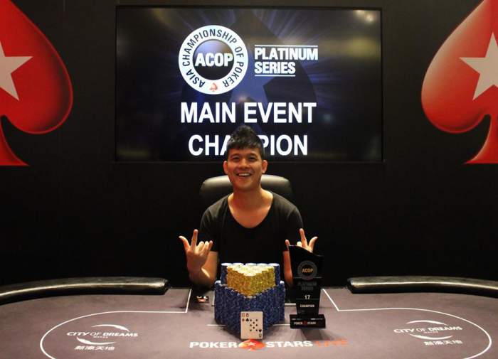 Macau Briefs: Alex Lee Xiang Wei wins the ACOP Platinum Main Event