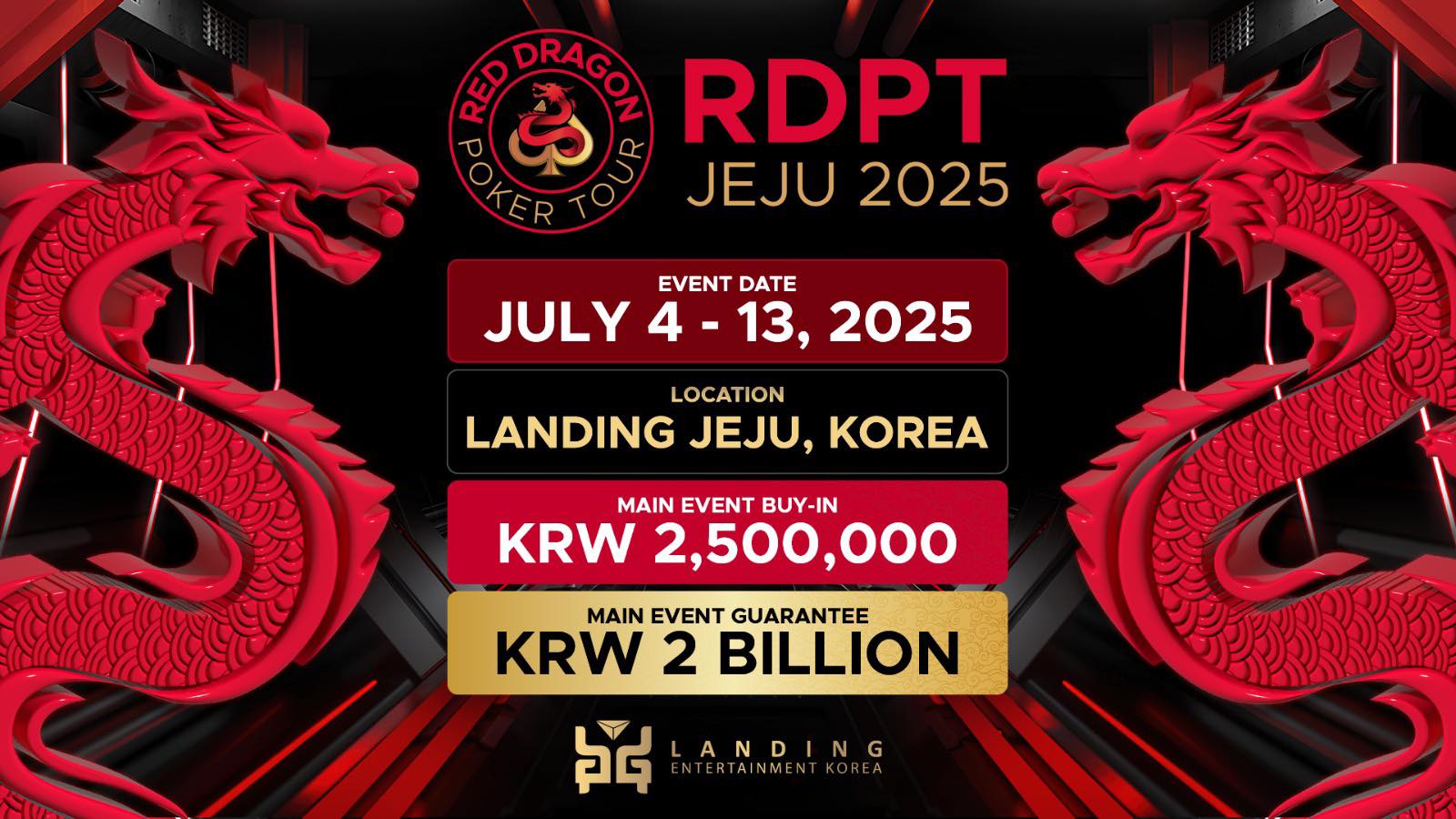 Red Dragon Poker Tour 2 Jeju