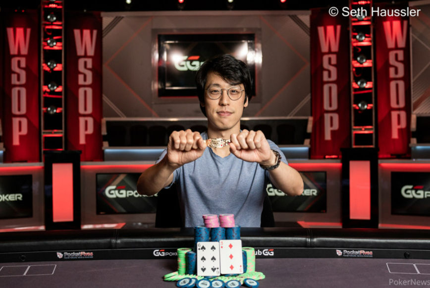 Michael Wang – Photo credit – WSOP / PokerNews -Seth Haussler
