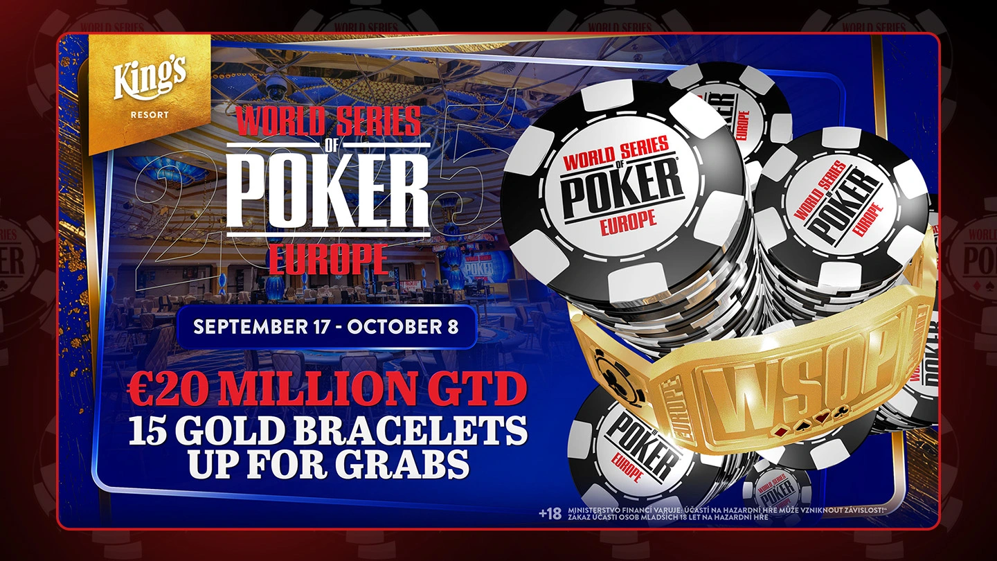 WSOPE - €20,000,000 GTD | 15 Gold Bracelets