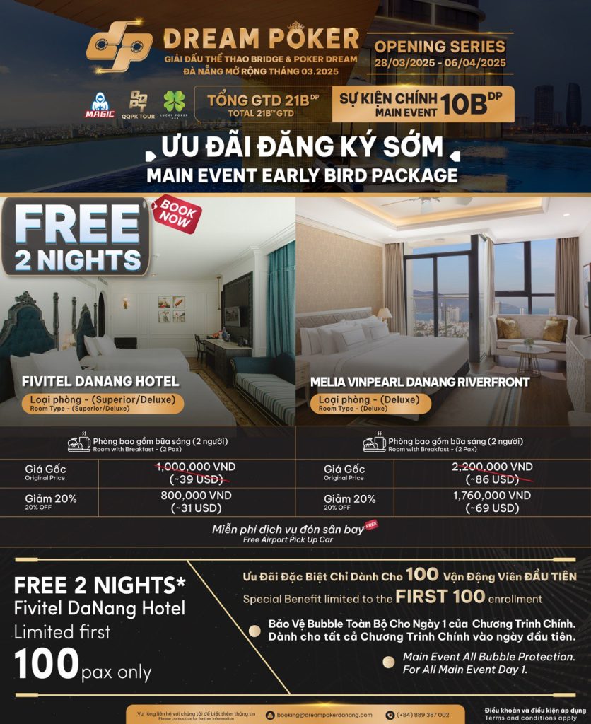 Main Event Early Bird Package