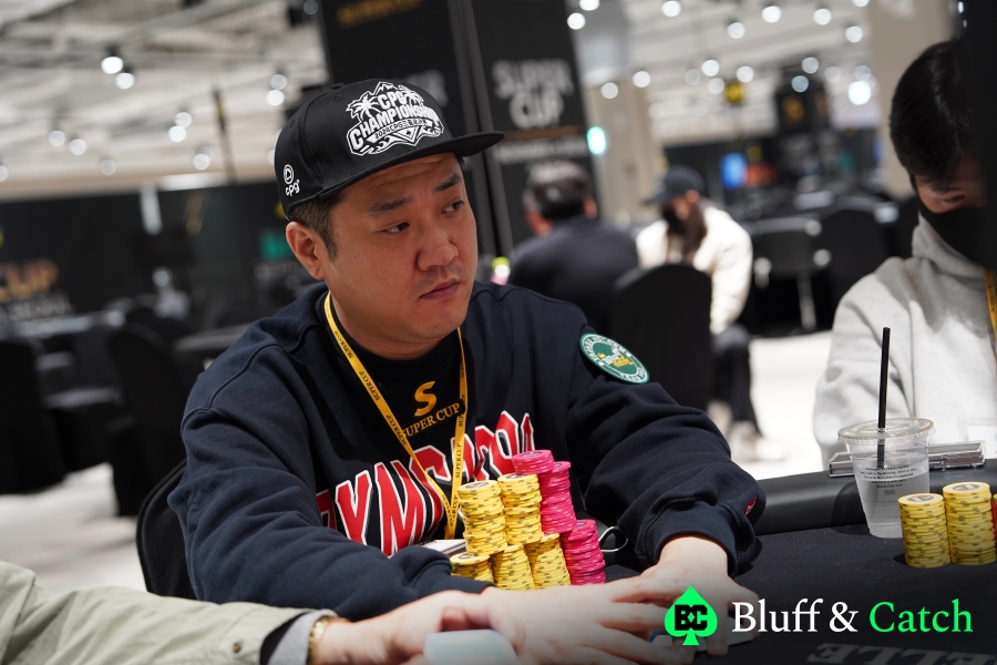 Sungmin Ha tops Super Cup Poker Main Event Day 1B - Photo by Bluff & Catch