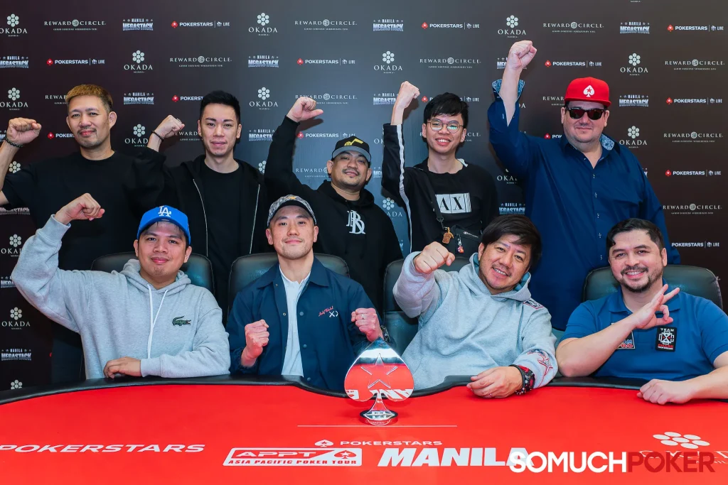 Manila Megastack 20 Main Event final 9 players