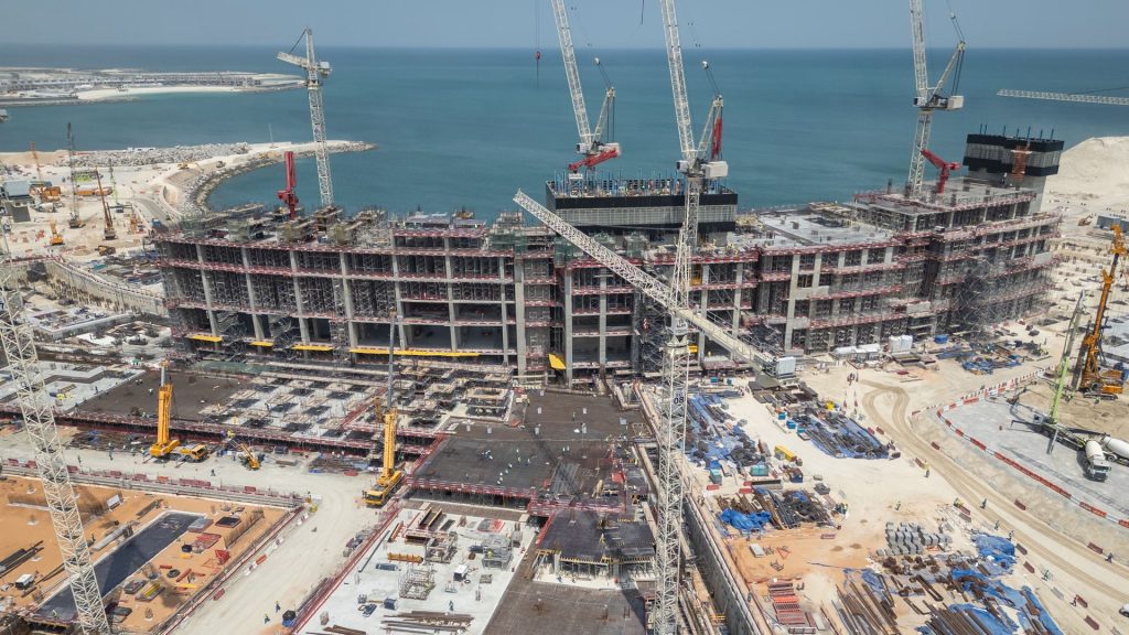 Wynn Al Marjan Island under construction in Ras Al Khaimah, May 1, 2024