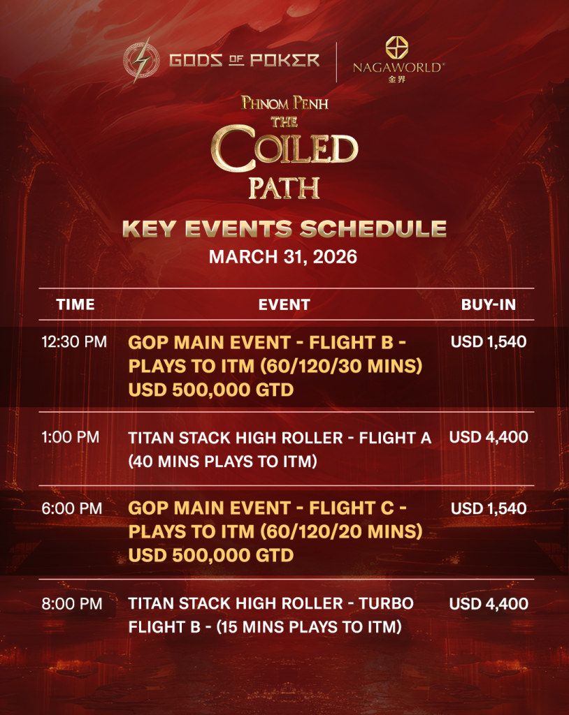 GOP Phnom Penh 2026 – Day 6 Schedule