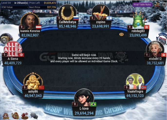 WSOPC #6 – $170 Mini Main Event final table