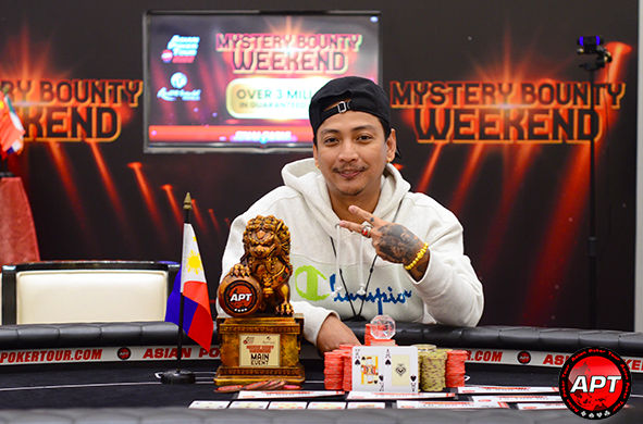 Jeorge Lagatuz – Main Event champion – Photo credit: Asian Poker Tour