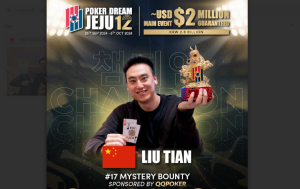 Liu Tian wins Poker Dream Jeju Mystery Bounty