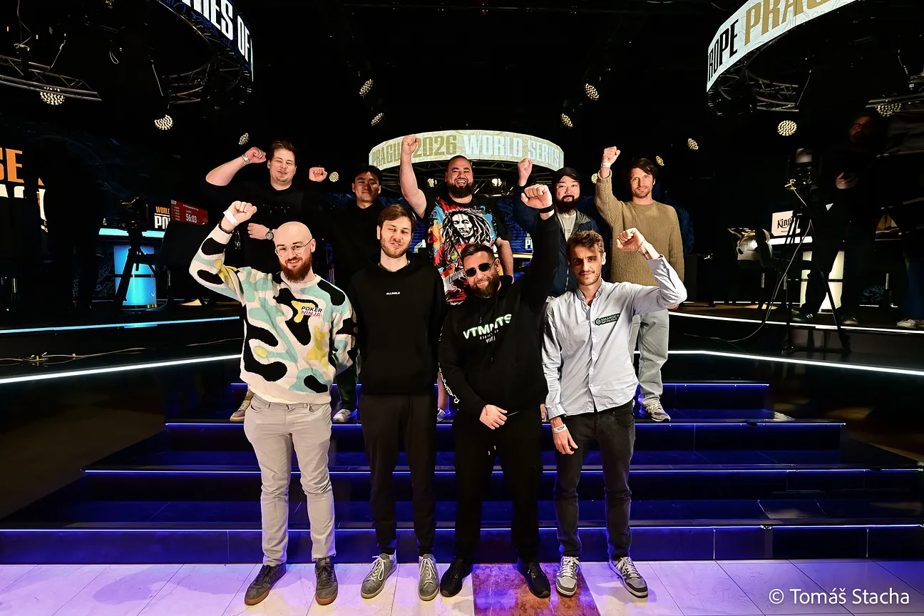 WSOPE Main Event 2026 Final Table (Credit: Tomás Stacha)