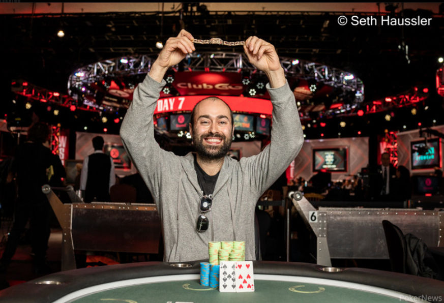 Sebastien Aube – Photo credit – WSOP / PokerNews – Seth Haussler