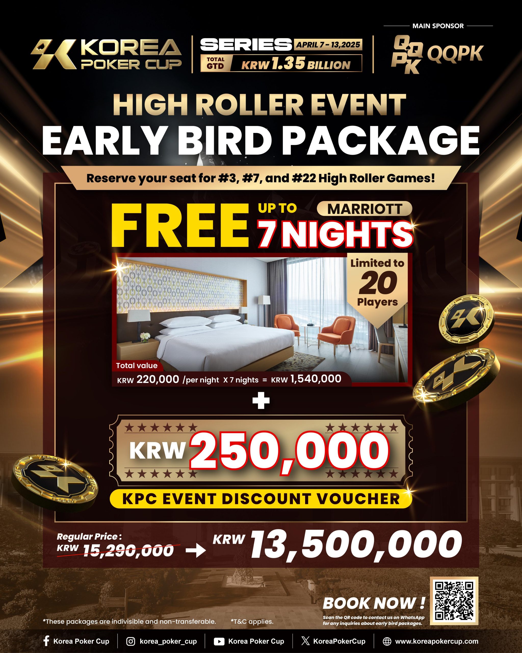 Korea Poker Cup Series High Roller Package