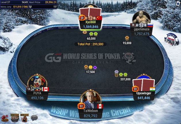 Ring #17: $1,050 GGMasters HR Freezeout NLH