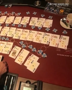 Rare blackjack hand