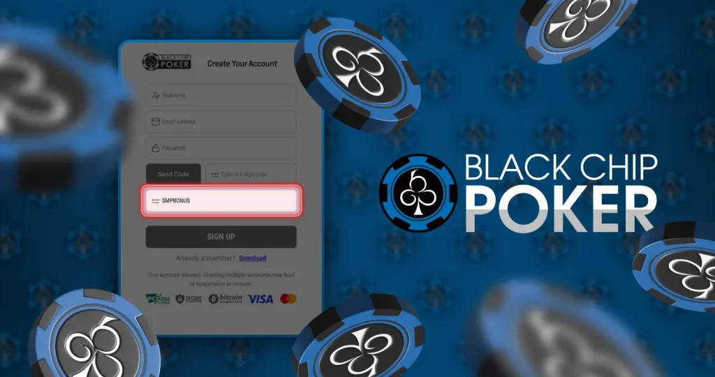 Sign Up - Black Chip Poker Bonus Code