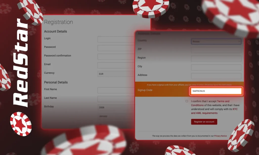 RedStar Poker Review - How to Sign Up