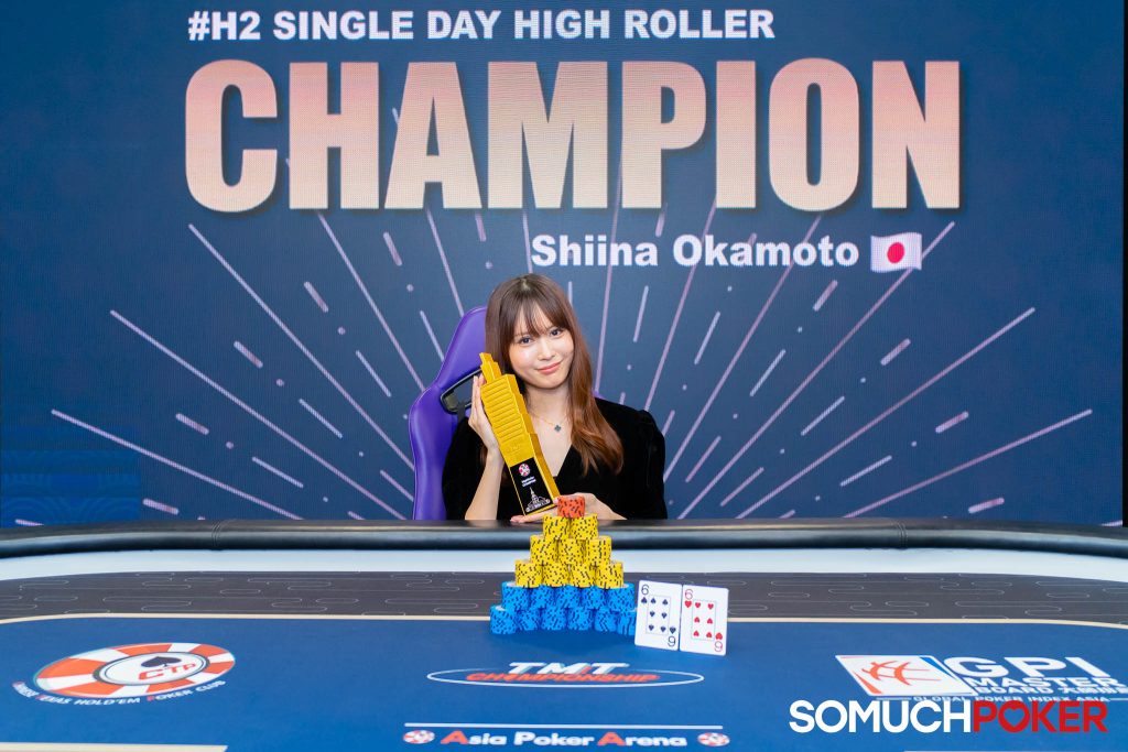 Shiina Okamoto wins Single Day High Roller at TMT Championship