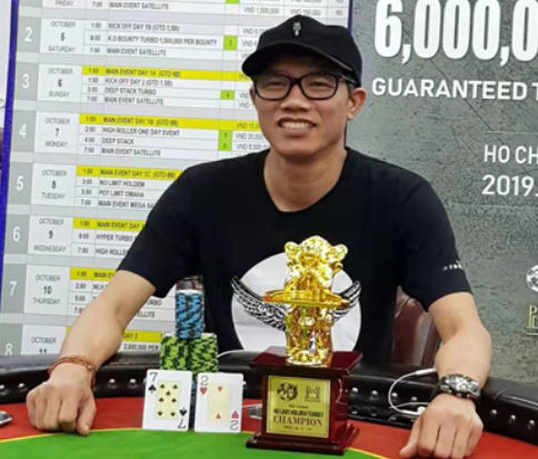Winner of the NLH Turbo 1 Huy Hoang Tran – Photo credit: APL