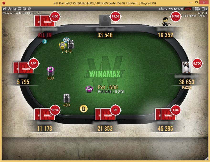 Current Winamax desktop client. Credit: Club Poker