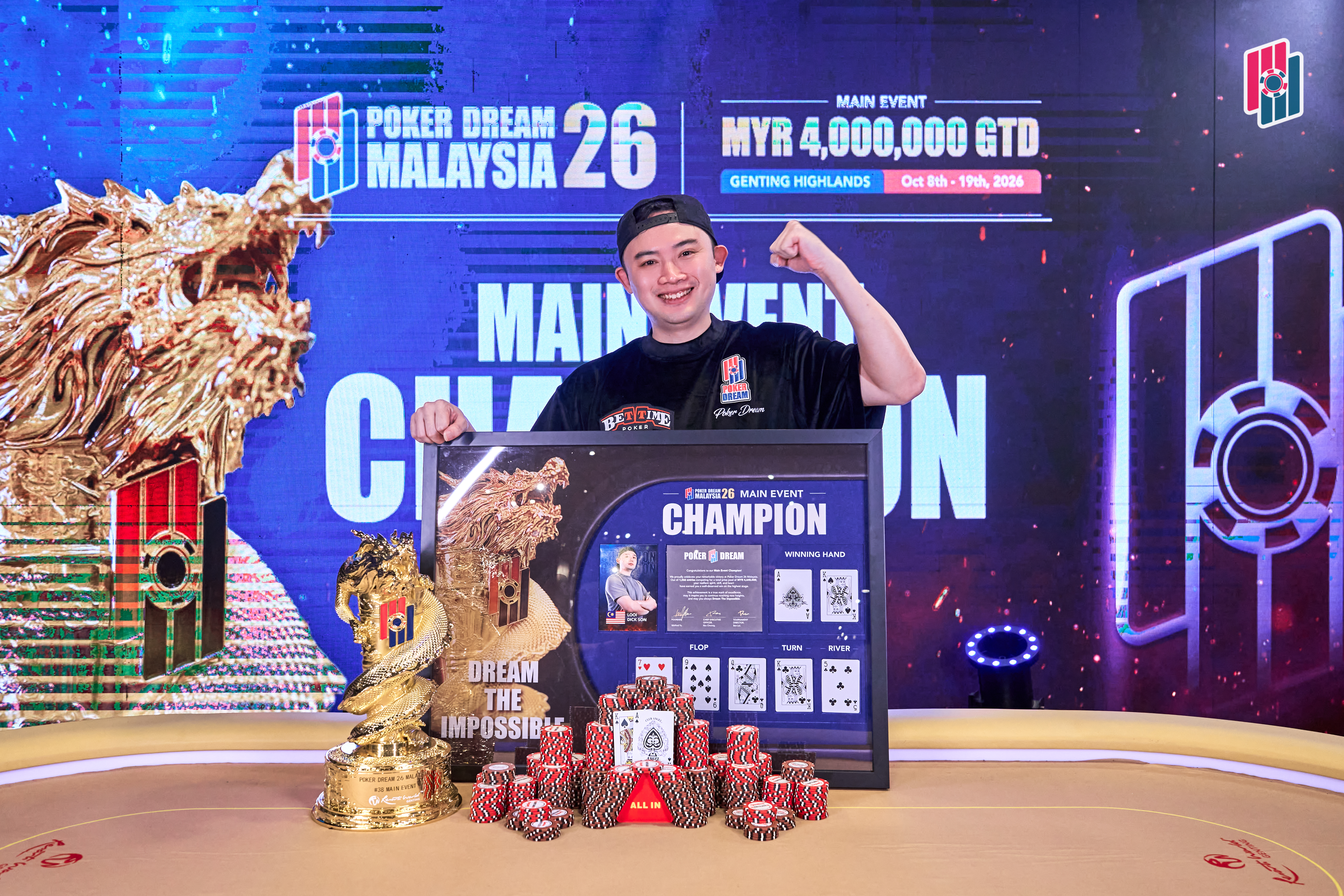 Dick Son Looi - Poker Dream 26 Malaysia Main Event Champion
