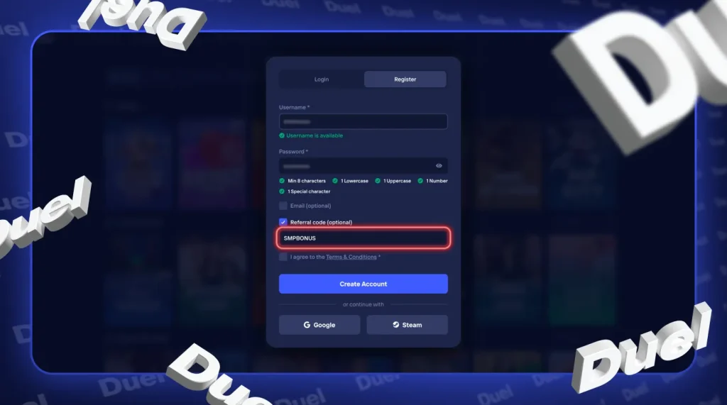 Duel Casino Review - How to Sign Up