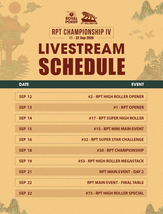 Livestream Schedule