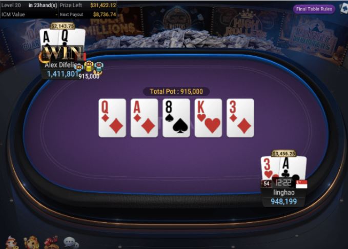 WSOP Side Event – $840 Bounty Hunter High Roller