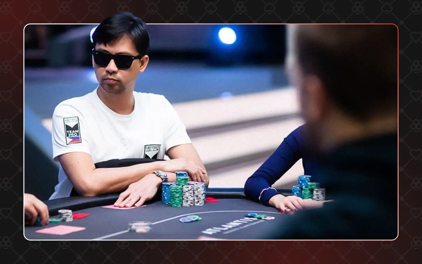 Marc Rivera playing with a PokerStars Platinum Pass at the Bahamas