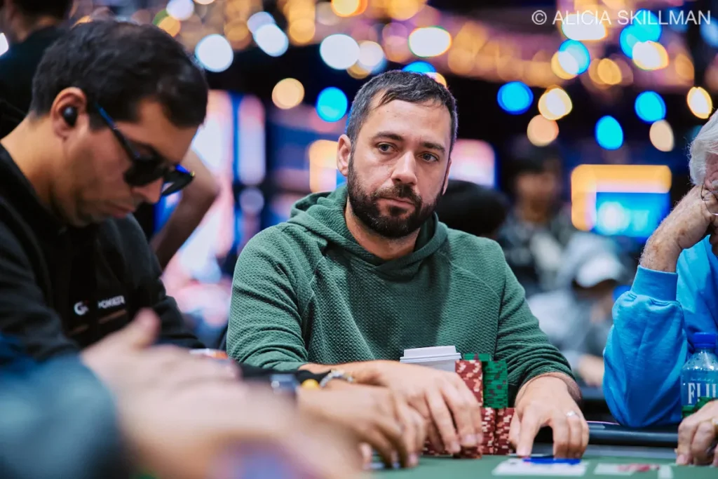 Justin Liberto (photo credit: PokerNews photographer Alicia Skillman)