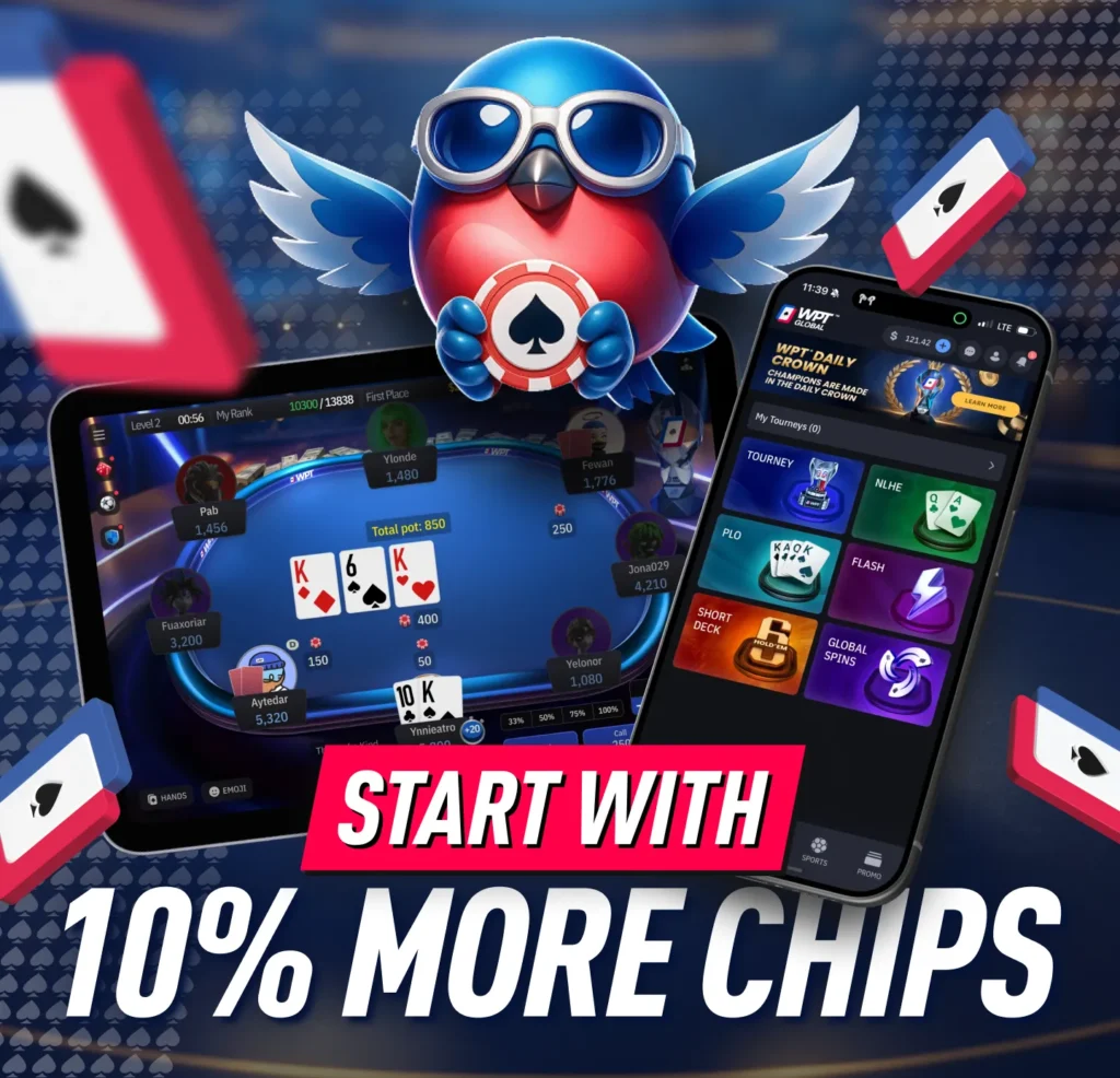 WPT Global Early Bird - Start With 10% More Chips