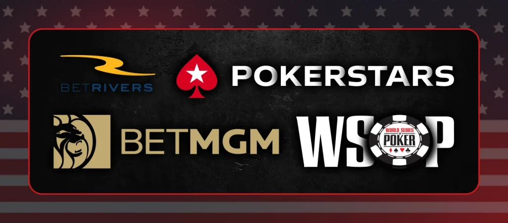 License holders in US states where online poker is regulated