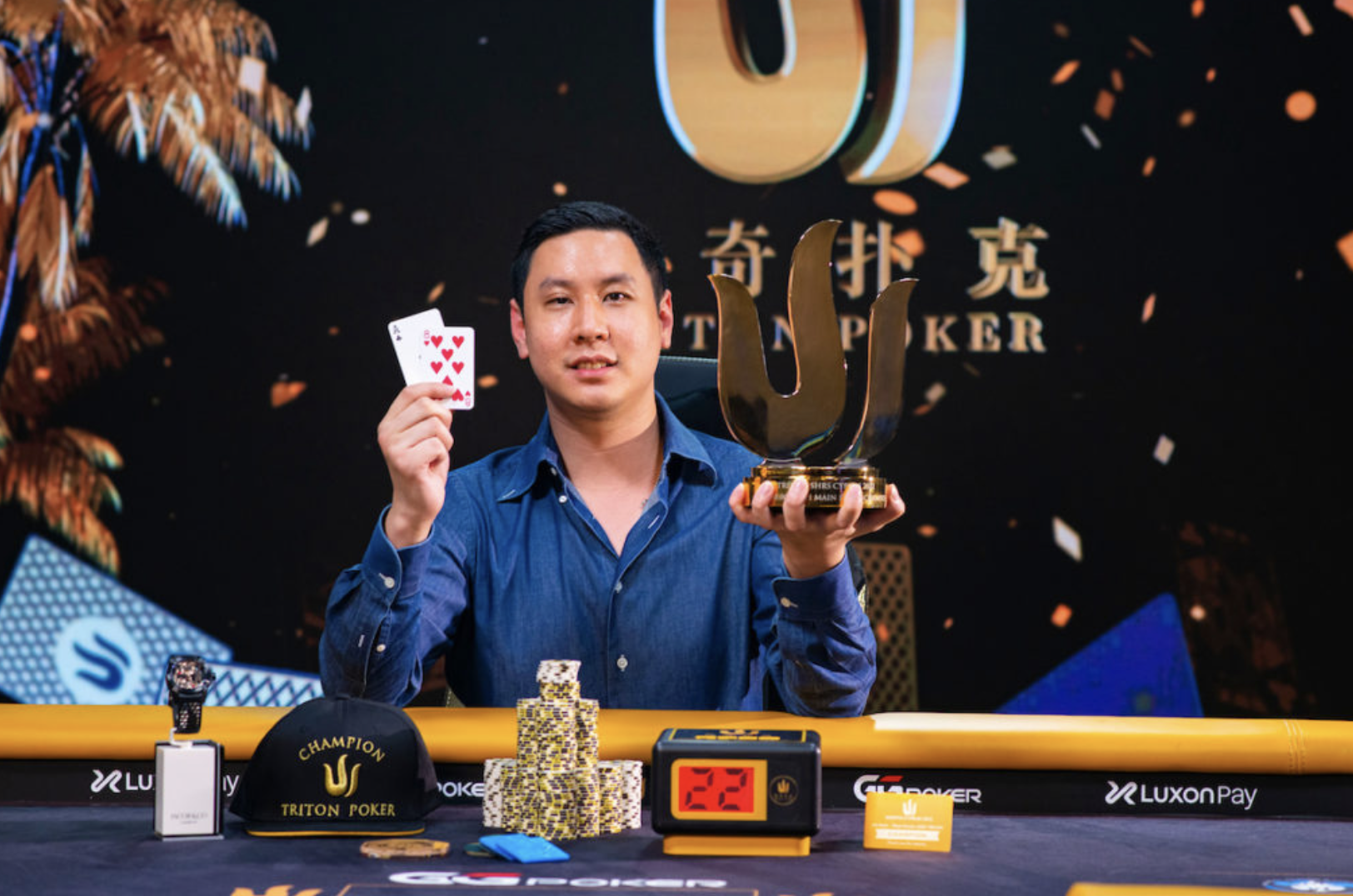 Punnat Punsri wins Triton Cyprus Main Event 2022 - Photo by Triton