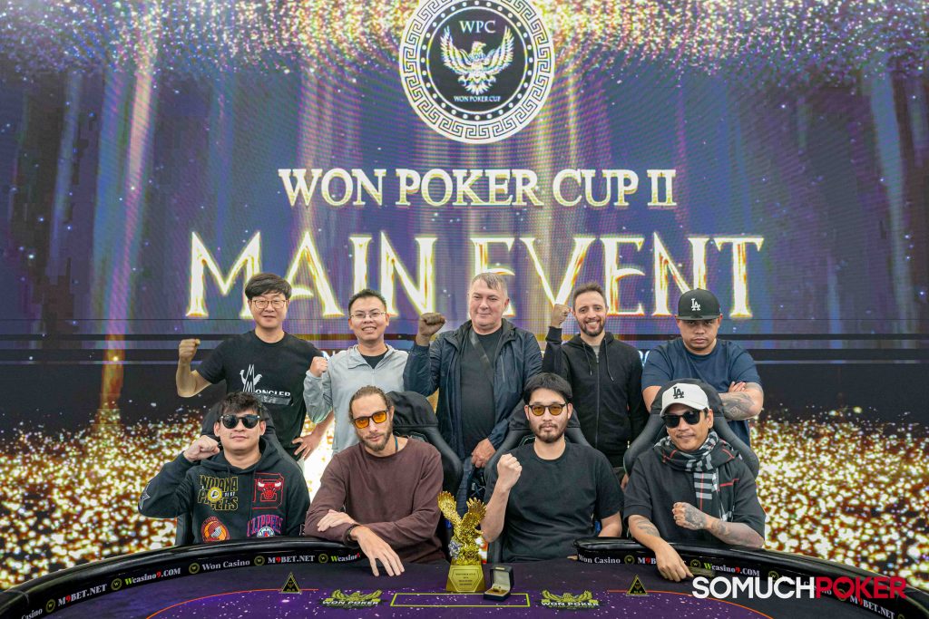 Won Poker Cup II Main Event final 9 players