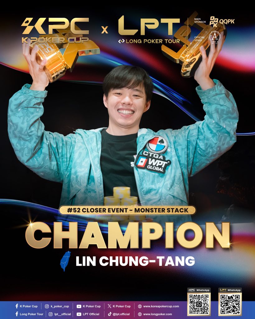 KPC x LPT Closer Event Winner Chung-Tang Lin