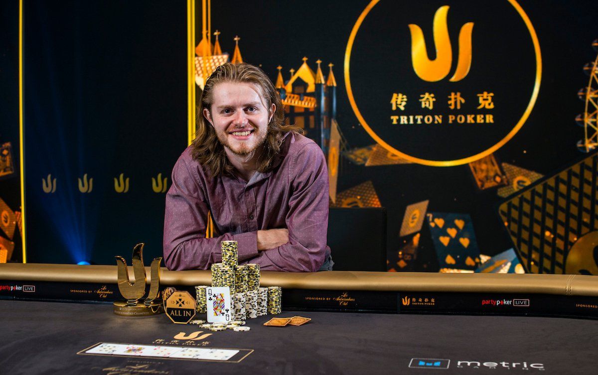Champion Charlie Carrel – Photo by Triton Poker