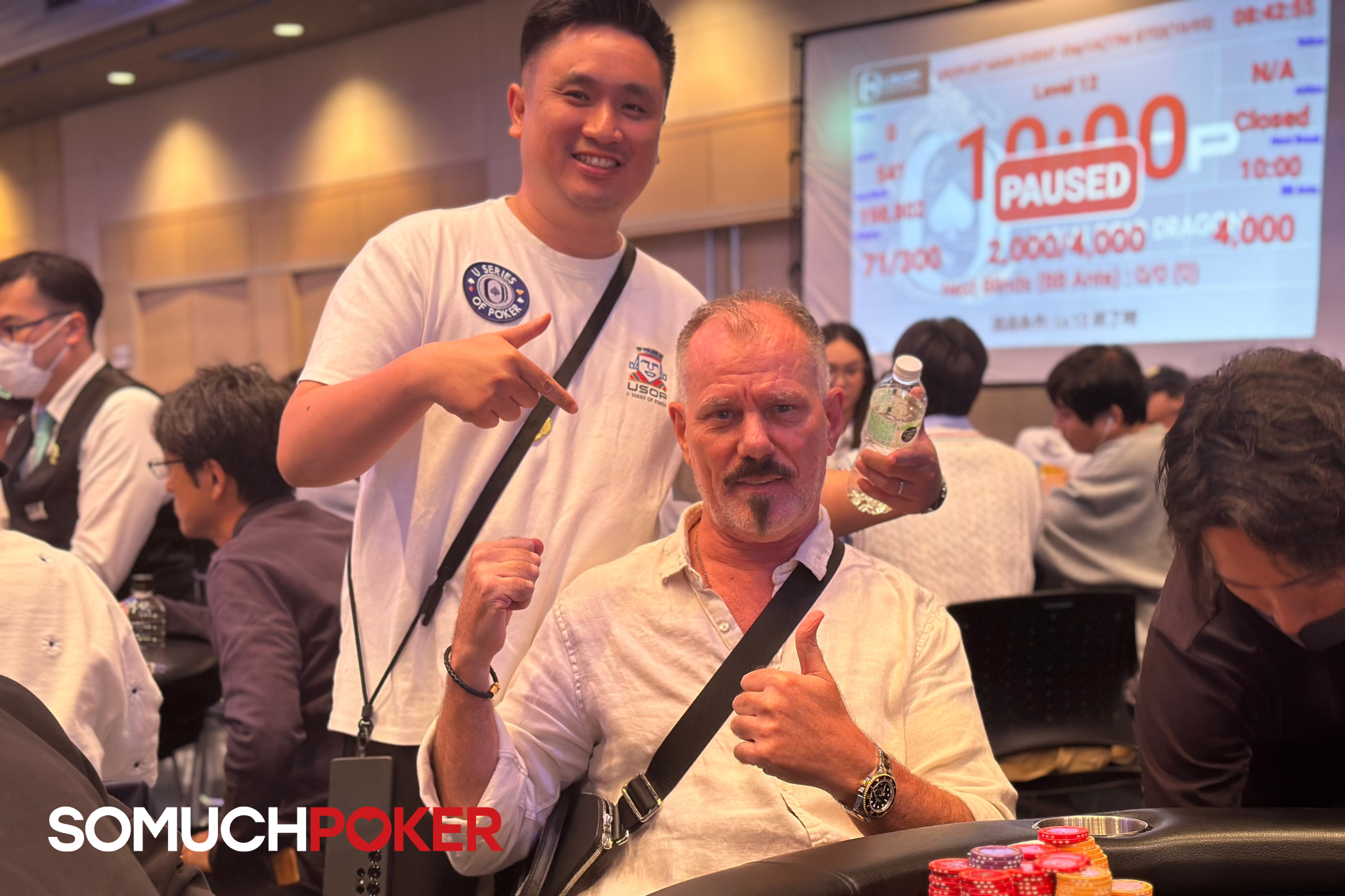 First Two Flights of USOP Main Event Completed; All Eyes on GACKTs Party Tomorrow