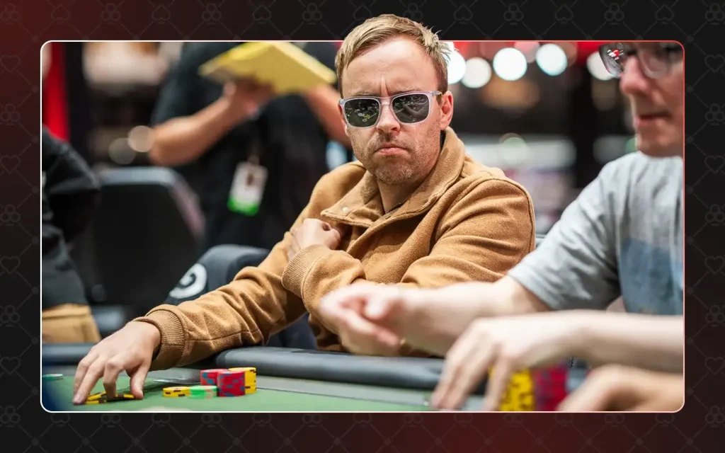 Robert Campbell playing at the WSOP