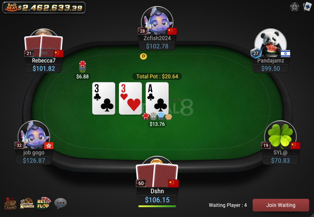 Cash Game Table