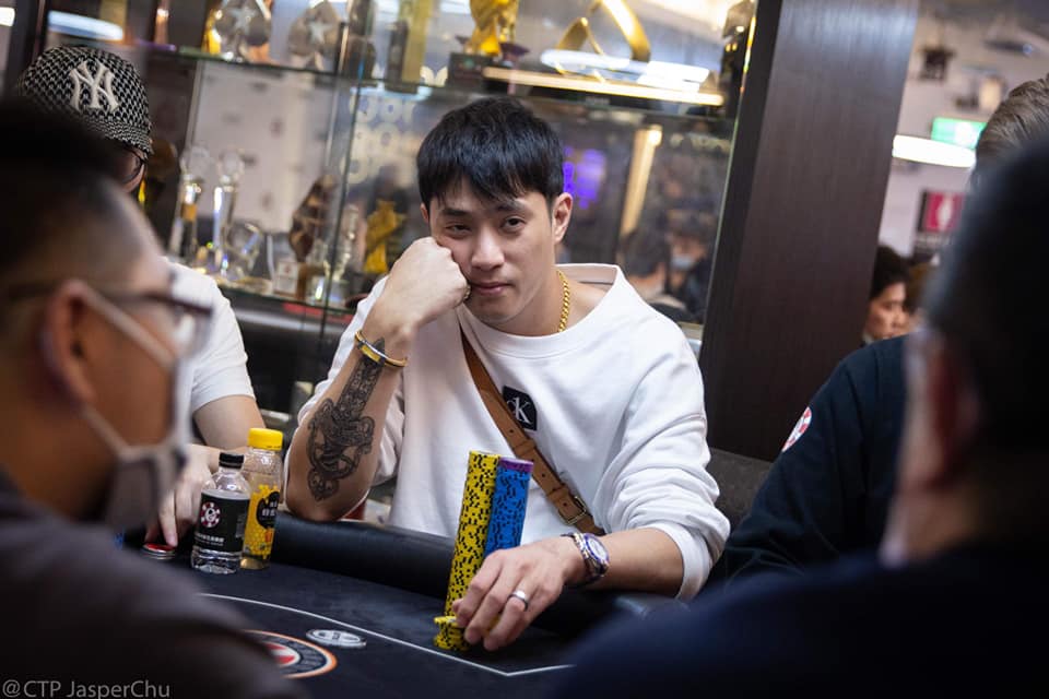Chip leader Kun Han Lee. Credit: CTP Club Taipei